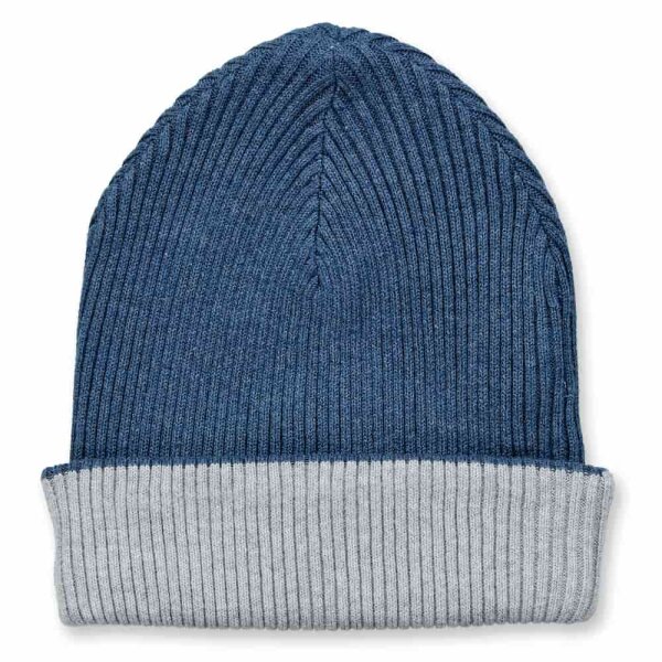 Moko Strick-Mütze Blue/Grey - 48/52