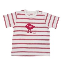 T-Shirt Vogel Ringel rot