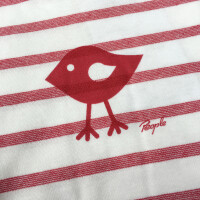 T-Shirt Vogel Ringel rot