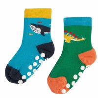 Grippy Stoppersocken Whale/Dino - 6-12 Monate