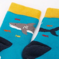 Grippy Stoppersocken Whale/Dino - 6-12 Monate