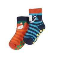 Grippy Stoppersocken Fox/Badger - 6-12 Monate