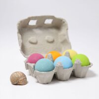 Massivholzkugeln Pastell 6 St&uuml;ck