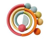 Massivholzkugeln Pastell 6 St&uuml;ck