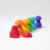 Sortierspiel Regenbogen Pilze 12 Teile