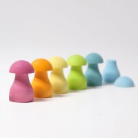 Sortierspiel Pastell Pilze 12 Teile