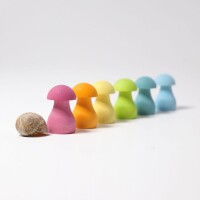 Sortierspiel Pastell Pilze 12 Teile