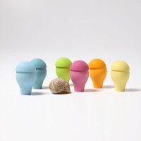 Sortierspiel Pastell Pilze 12 Teile