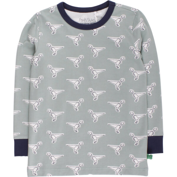 Langarmshirt Dino moss