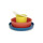 Biobu Kindergeschirr Set - lemon tomato royal blue