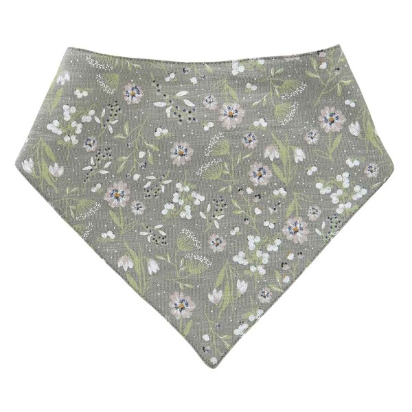 Dreieckstuch Frühlingswiese khaki - 1