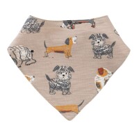 Dreieckstuch Hunde sand  - 1