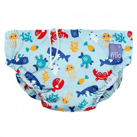 Bambino Mio Schwimmwindel Meerestiere blau