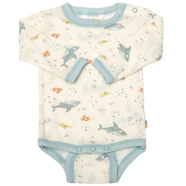 Body langarm Wolle Hai - 56/62