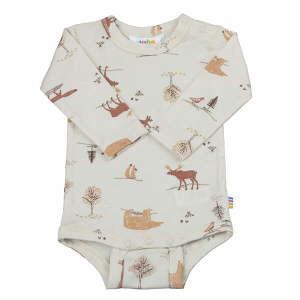 Body langarm Wolle beige - 98/104
