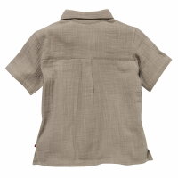 Hemd kurzarm Musselin khaki - 110/116