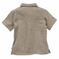 Hemd kurzarm Musselin khaki - 122/128
