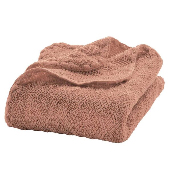 Woll-Babydecke 100x80 caramel - 1