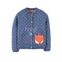 Frugi Seren Strickjacke Fuchs navy
