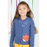 Frugi Seren Strickjacke Fuchs navy