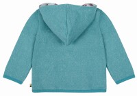 Kapuzenjacke Strick Pferde topaz - 86/92