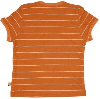 T-Shirt Streifen carrot - 134/140