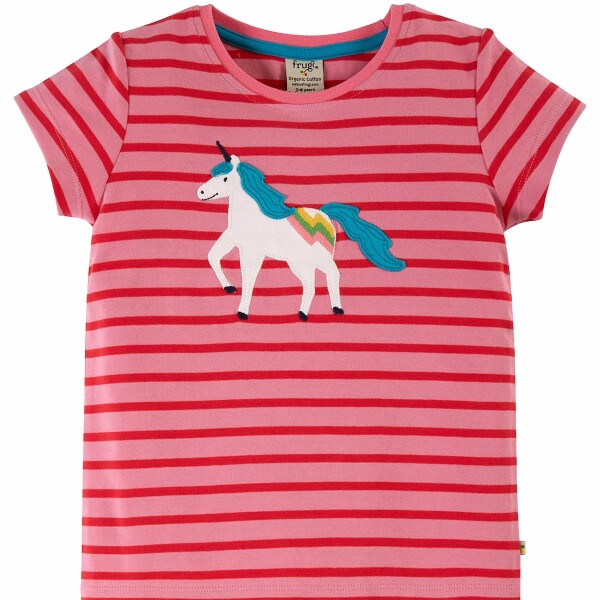 Camille Applique T-Shirt Pink/Unicorn - 104/110