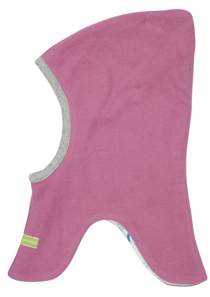 Schlupfmütze Fleece Pferde grape - 74/80