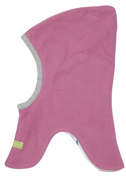 Schlupfmütze Fleece Pferde grape - 86/92