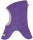 Schlupfmütze Fleece Igel lila  - 74/80