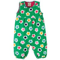 Frugi Daisy disco Cord Latzhose gr&uuml;n