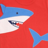 T-Shirt Applikation Hai - 86/92