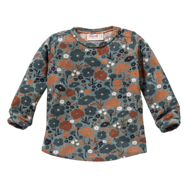 Langarmshirt Herbstwiese eukalyptus - 86/92