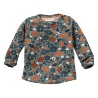 Langarmshirt Herbstwiese eukalyptus - 86/92