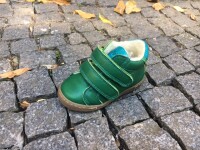 Yovoy Piel Eco Klettschuhe gef&uuml;ttert gr&uuml;n