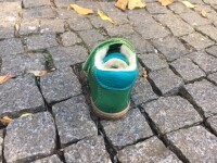 Yovoy Piel Eco Klettschuhe gef&uuml;ttert gr&uuml;n