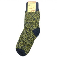 Hirsch Norweger Socken Sternenmuster jeans-maigr&uuml;n