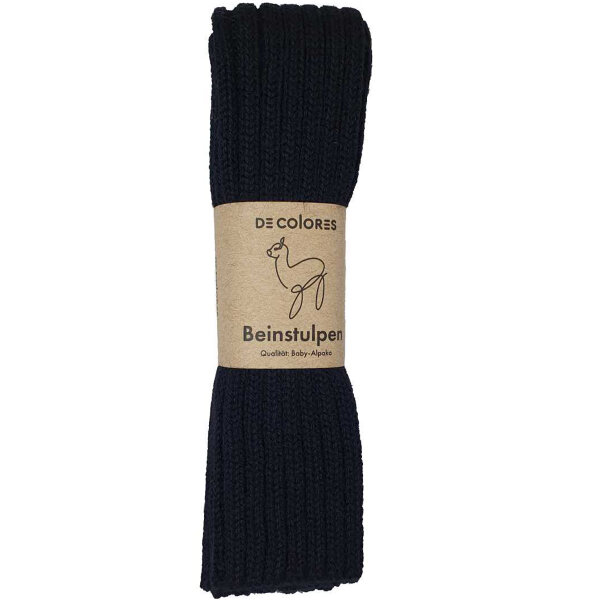Beinstulpen Alpaka schwarz