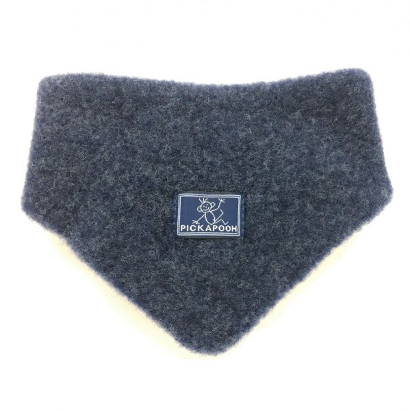Dreieckstuch Wollfleece marine
