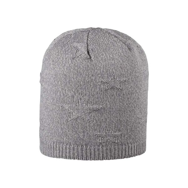 Mini-Beanie Wolle/Seide silbergrau