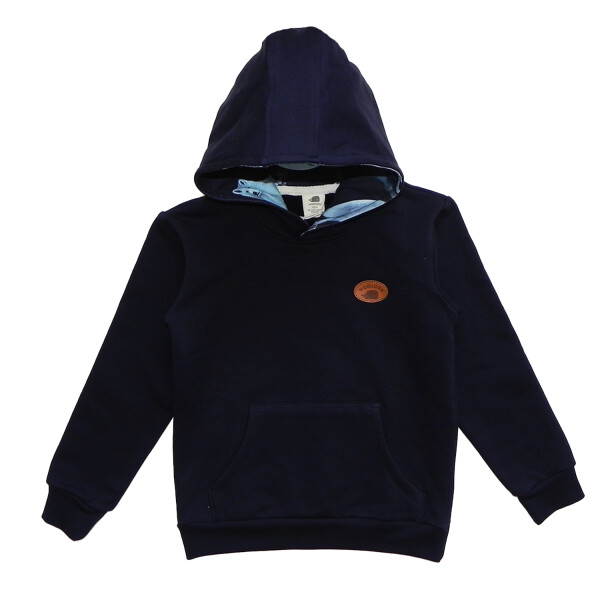 Kapuzen-Pullover dark navy Singing Wolfs - 122