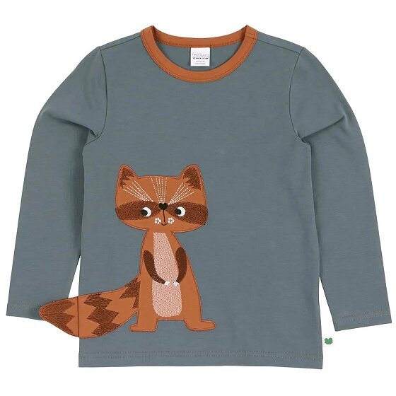 Shirt langarm Hello Racoon stormy blue - 74