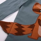 Shirt langarm Hello Racoon stormy blue - 74