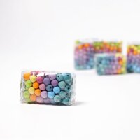 120 Holzperlen pastell 12mm