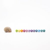 120 Holzperlen pastell 12mm