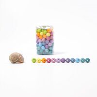 120 Holzperlen pastell 12mm