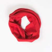 Schlauchschal Wolle/Seide rot