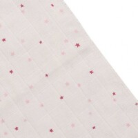 Mullwaschlappen 3er Sternchen rosa