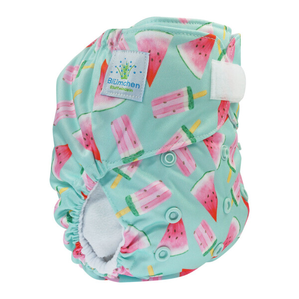 Taschenwindel Premium Klett Melonen und Eis - Onesize