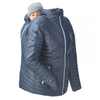 Winter-Steppjacke zum Babytragen taubenblau